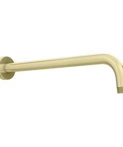 Arezzo 360mm Brushed Brass Round Wall Mounted Shower Arm