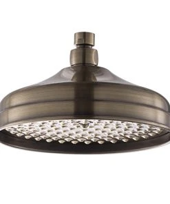 Chatsworth Antique Brass 8" Shower Head with Swivel Joint