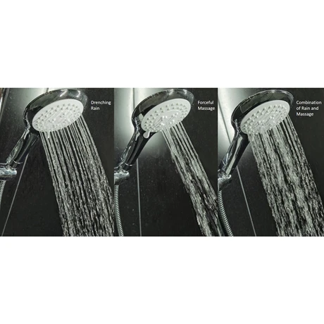 Bristan EVO Large Multi Function Rub Clean Handset - Chrome - EVC-HAND04-C 3 Bristan EVO Large Multi Function Rub Clean Handset - Chrome - EVC-HAND04-C - Image 3