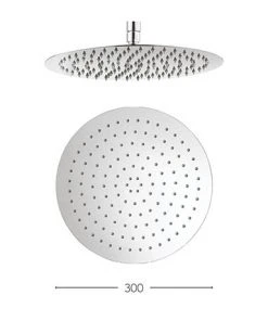Crosswater - Central 300mm Round Fixed Showerhead - FH300SR+