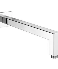 Milan Square Wall Mounted 90 Degree Bend Shower Arm 393mm - Chrome