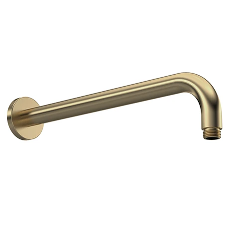 Venice Giro 410mm Wall Mounted Shower Arm - Brushed Brass 1 Venice Giro 410mm Wall Mounted Shower Arm - Brushed Brass